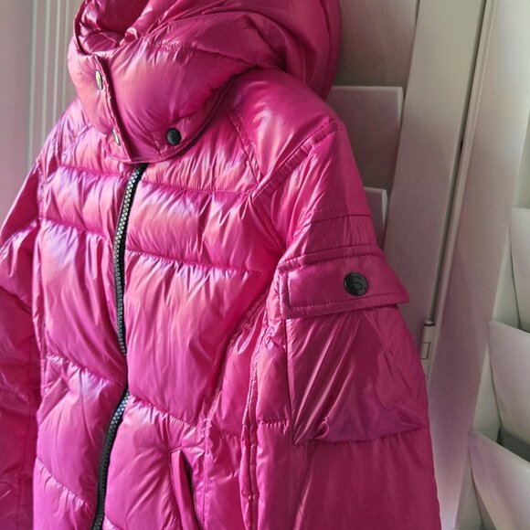 S13 Girls Gloss Mogul Glossy Puffer Jacket - Picture 6 of 9